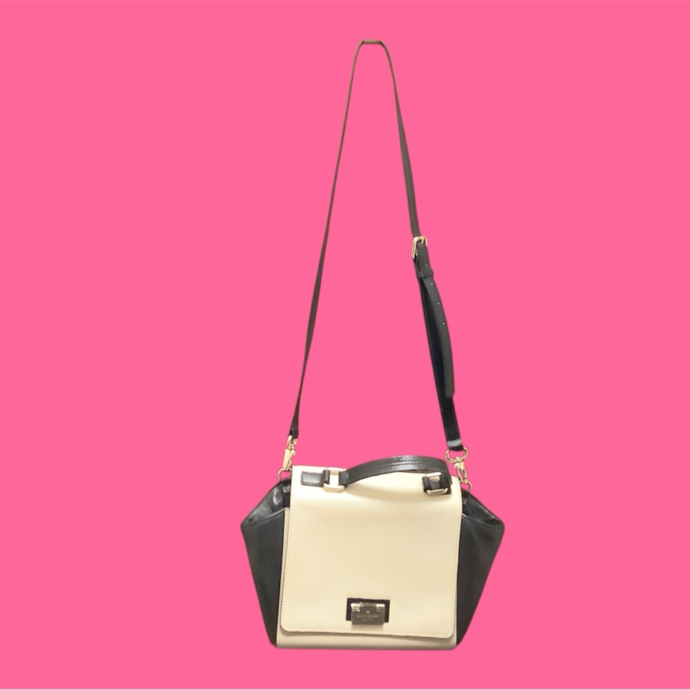 Chic Cream, beige and Black Crossbody Bag by Kate Spade. NEW